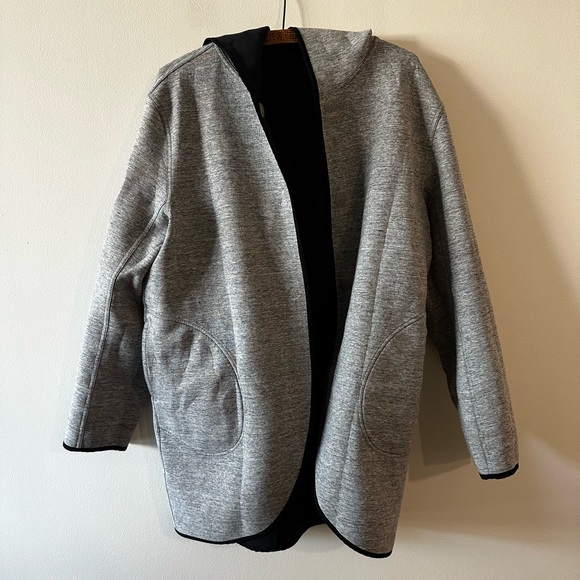 Lululemon City Bound Wrap Snap Button Jacket Black/Gray Women's Size Large - Picture 14 of 14